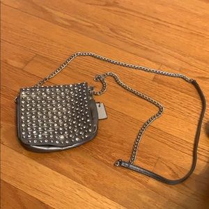 Studded shoulder bag